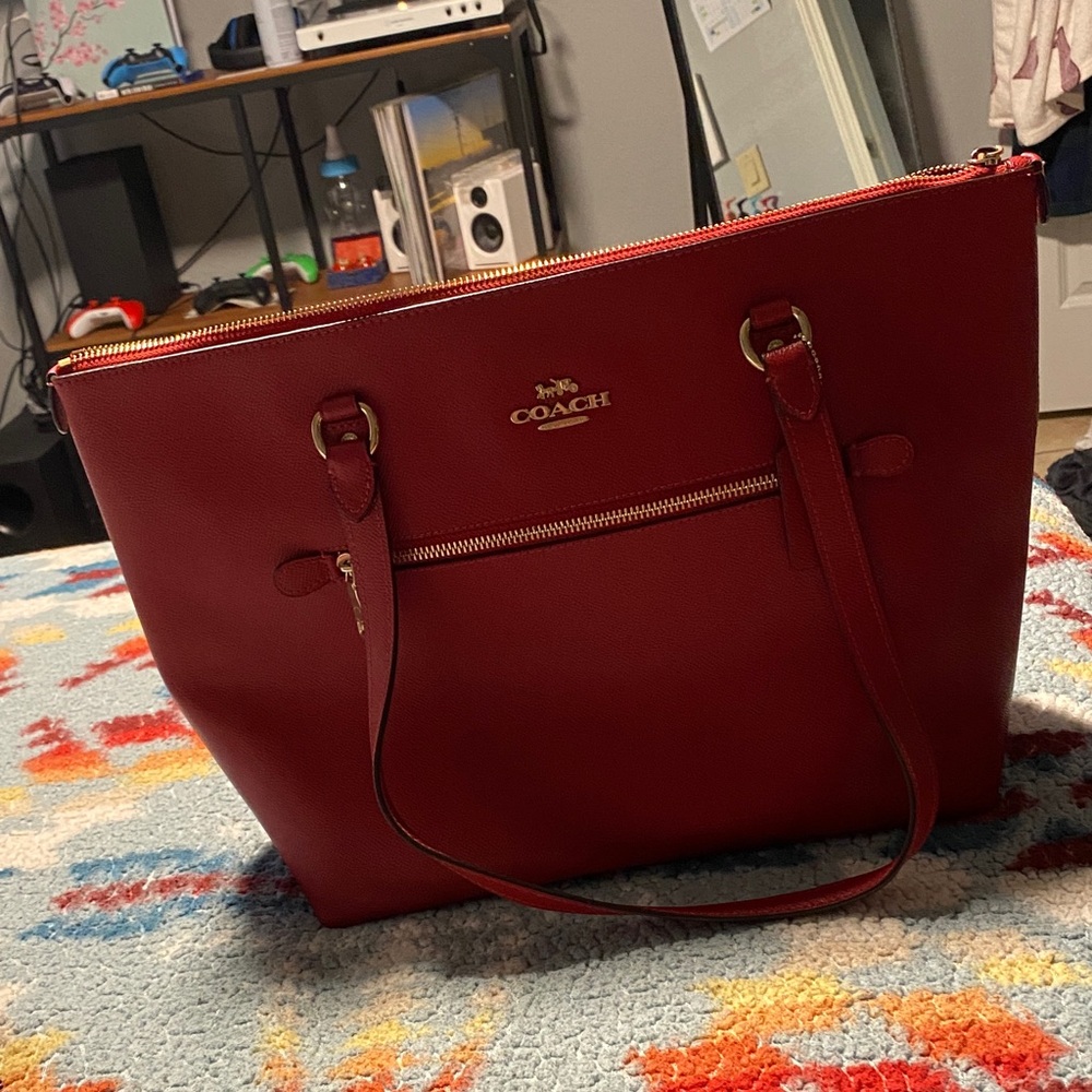 Coach Cherry Red Tote Bag